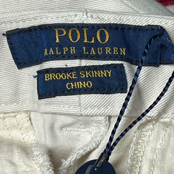 NWT Polo Ralph Lauren Brooke Skinny Chinos Morning Crescent Sz 6 - Picture 7 of 7